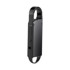 SpyTech Diktafon v přívěsku 8 GB - Barva: Černý