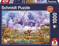 Schmidt Puzzle Zvířata u napajedla 1000 dílků