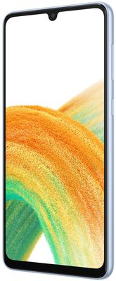 Samsung Galaxy A33 veľký displej 6,4-palcový sAMOLED SuperAMOLED displej FHD+ 60Hz obnovovacia frekvencia dlhá výdrž veľkokapacitná batéria 5000 mAh rýchlonabíjanie 25 W výkonný procesor Samsung Exynos 1280 štvornásobný fotoaparát ultraširokouhlý makro hĺbkový objektív čítačka odtlačku prstov 6GB RAM Bluetooth 5.1 Android 12 One UI 4.1 najrýchlejšia sieť 5G bleskové najrýchlejšie pripojenie rýchlonabíjanie vysoká kvalita obnovovacej frekvencie 13 Mpx predná kamera