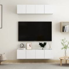 Vidaxl TV stolky 4 ks bílé 60 x 30 x 30 cm dřevotříska