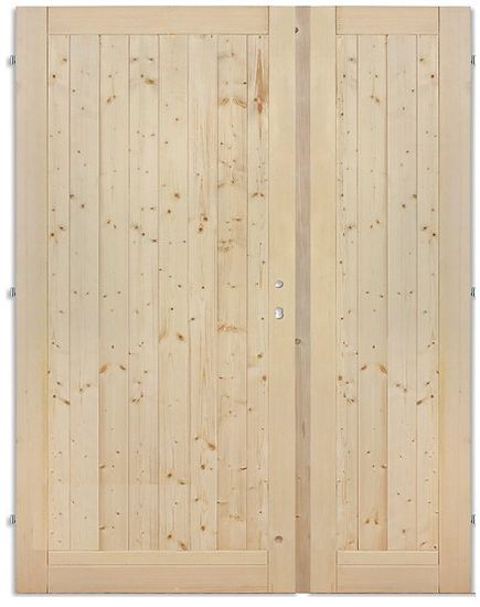 Hdveře Palubkové dveře dvoukřídlé 125, 145cm plné + fab Skladem