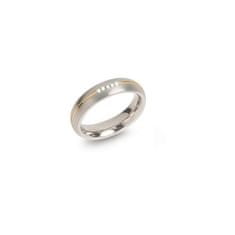 Boccia Titanium Pozlacený titanový snubní prsten s diamanty 0130-04 (Obvod 53 mm)