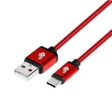 TB Touch USB-A/USB-C Nabíjecí kabel 1,5m - červený (PS5/XSX/SWITCH)