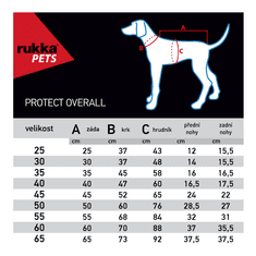 RUKKA PETS Rukka Protect Overall pláštěnka/kombinéza černá 35