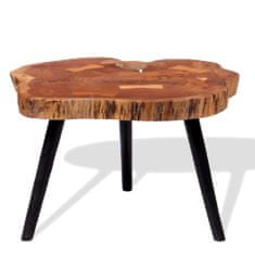 Greatstore Konferenční stolek ze špalků masivní akácie (55–60)x40 cm