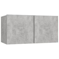 Vidaxl 5dílný set TV skříněk betonově šedý dřevotříska