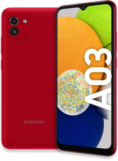 Samsung Galaxy A03, 4GB/64GB, Red - použité
