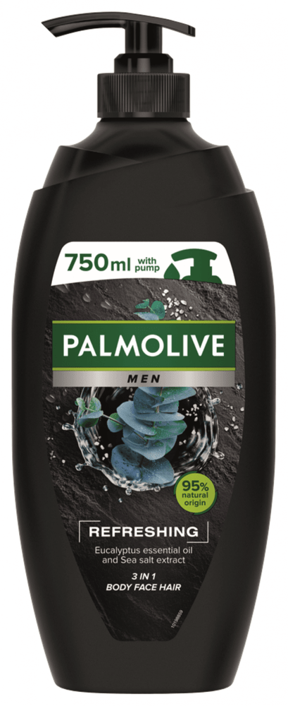 Levně Palmolive For Men Refreshing sprchový gel pumpa 3v1 750ml