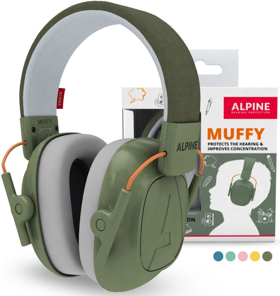 Levně ALPINE Hearing Muffy, zelená