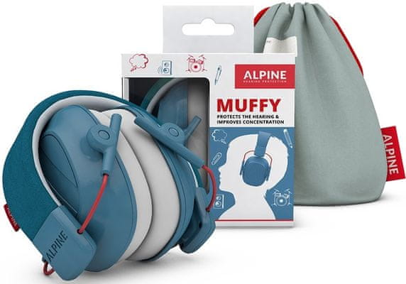  chrániče uší alpine muff dlouhá životnost ochrana sluchu malých dětí elastická čelenka pouzdro v balení pohodlné měkké polstrování 
