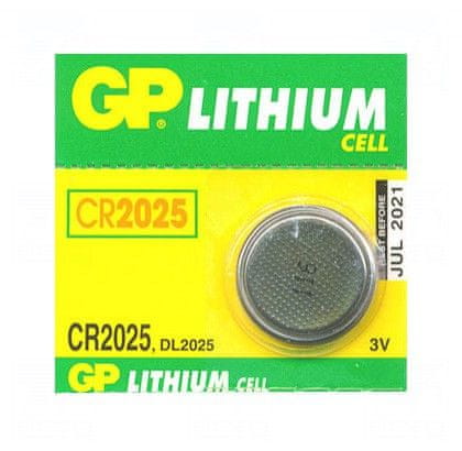 GP Batteries Baterie CR2025, DL2025, BR2025, KCR2025, LM2025, 6025, SB-T14, 3V