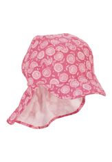 Sterntaler čepice s plachetkou dívčí kytky, růžová, UV 15, Bio bavlna 1422124, 49
