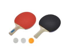 Mikro Trading Gametime sada na stolní tenis pálky dřevěné 25 cm 2 ks + míčky 3 ks v blistru