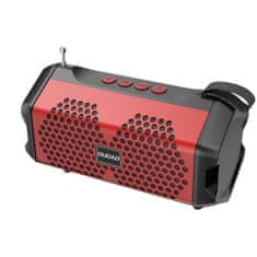 DUDAO Bezdrátový Bluetooth 5.0 reproduktor Dudao 3W 500mAh rádio - Červená KP15008