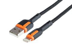 Carmotion Nabíjecí spletený kabel 100 cm, USB > Lightning, MYWAY