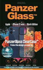 PanzerGlass ClearCase Antibacterial pro Apple Phone 12 Mini 5,4″ Black Edition 0251