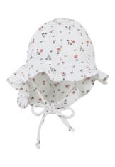 Sterntaler klobouček s plachetkou baby dívčí, krémový mušelín 1402121, 39