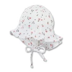 Sterntaler klobouček s plachetkou baby dívčí, krémový mušelín 1402121, 39