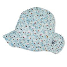 Sterntaler klobouk dívčí modrý, kvítka 1422130, 49