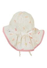 Sterntaler klobouček s plachetkou baby dívčí, krémový, z bio bavlny 1402122, 43