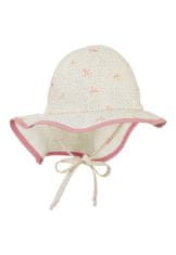 Sterntaler klobouček s plachetkou baby dívčí, krémový, z bio bavlny 1402122, 43