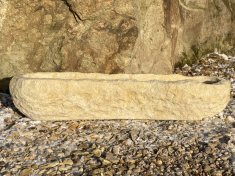 ZahradniDekorace 2 ks kamenný truhlík z pískovce, dlouhé RPA3096 96x29x20cm