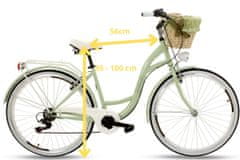 Goetze jízdní kolo mood, kola 28”, výška 160-185 cm, 7-rychlostní zelený