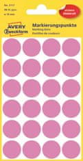 Avery Zweckform Kulaté značkovací etikety 3117 | Ø 18 mm, 96 ks, růžová
