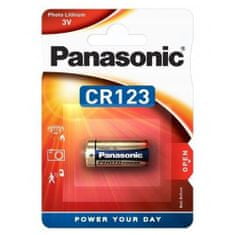 Panasonic Baterie CR123, CR123A, CR17345, DL123A, EL123AP, K123LA, LR123, 3V