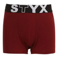 Styx Dětské boxerky sportovní guma vínové (GJ1060) - velikost 4-5 let