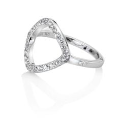 Hot Diamonds Elegantní stříbrný prsten s briliantem a topazy Behold DR221 (Obvod 60 mm)