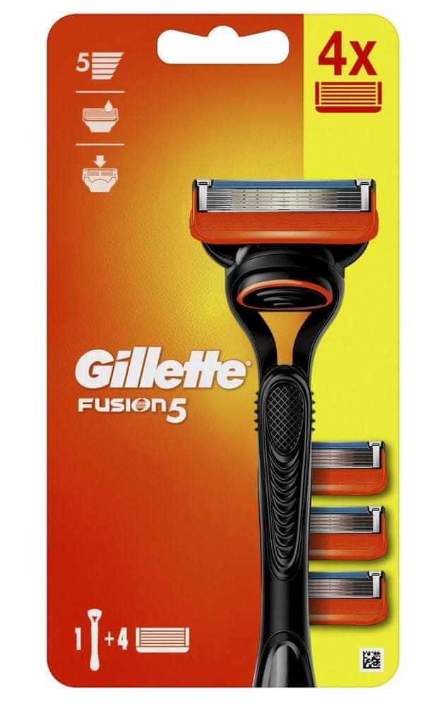Gillette Fusion5 Pánský Holicí Strojek – 4 Holicí Hlavice