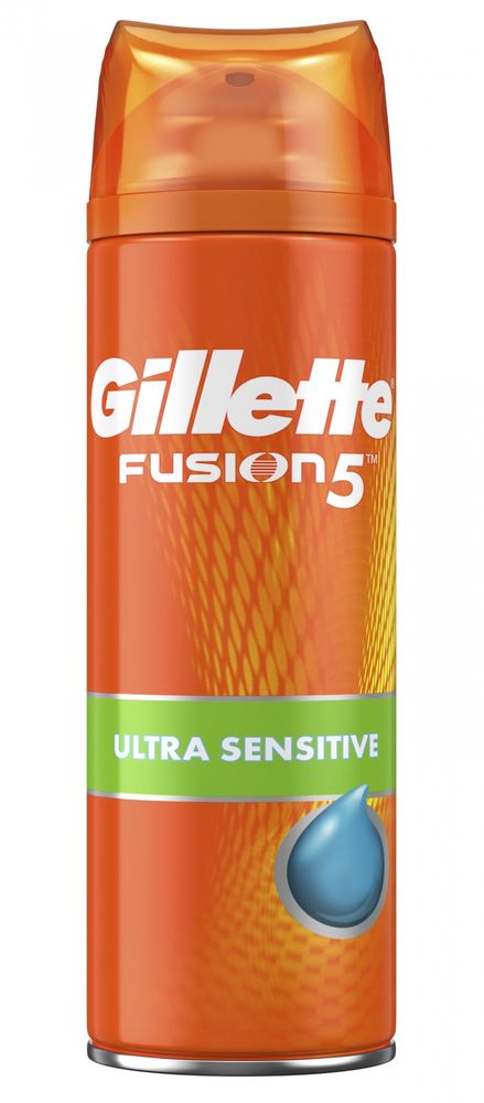 Gillette Fusion5 Ultra Sensitive Pánský Gel Na Holení 75 Ml