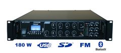 RHsound ST2180BC/MP3+FM+IR, 100V rozhlasová ústředna s MP3 přehrávačem, 180W