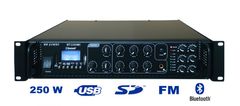 RHsound ST2250BC/MP3+FM+IR, 100V rozhlasová ústředna s MP3 přehrávačem, 250W