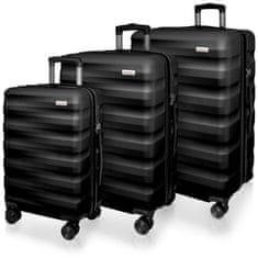AVANCEA® Sada cestovních kufrů DE27922 Black SML, černá