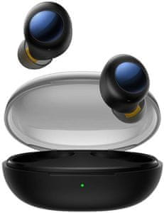 krásná přenosná sluchátka realme buds q2s stylový design vhodná i pro sport Bluetooth enc potlačení šumů při handsfree volání výdrž až 30 h nabíjecí box odolná vodě a potu