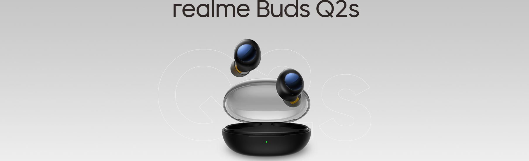  krásná přenosná sluchátka realme buds q2s stylový design vhodná i pro sport Bluetooth enc potlačení šumů při handsfree volání výdrž až 30 h nabíjecí box odolná vodě a potu