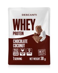 Descanti Whey Protein Čokoláda Kokos, 30 g