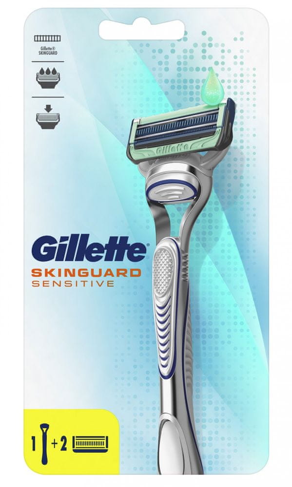 Gillette Skinguard holicí strojek + 2 hlavice