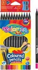 Colorino Pastelky Colorino černé dřevo - 12 barev