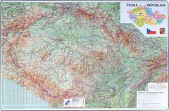 Karton P+P Pracovní podložky dekorované - jednostranná / mapa Česká republika