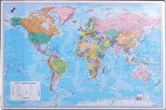Karton P+P Pracovní podložky dekorované - jednostranná / mapa svět 
