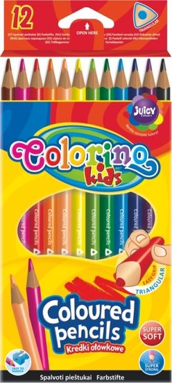 Colorino Pastelky trojhranné Colorino - 12 barev