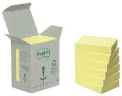 Post-It Samolepící bločky Post-it recyklované - 76 x 76 mm / žlutá / 6 x 100 lístků