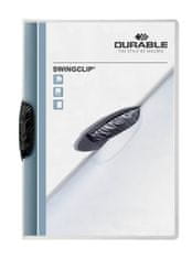 Durable Desky A4 Swingclip - kapacita 30 listů / černá