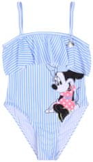 Disney Proužkované plavky s obrázkem Minnie. Barva modrá., 116 - 122