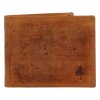 Green Wood Luxusní kožená peněženka Boi, camel