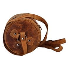 Green Wood Originální kožená taška Dylan, camel