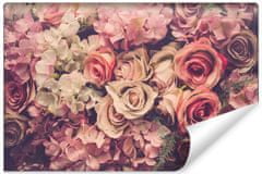 Muralo Fototapeta květiny RŮŽE Styl Retro Vintage 360x240cm